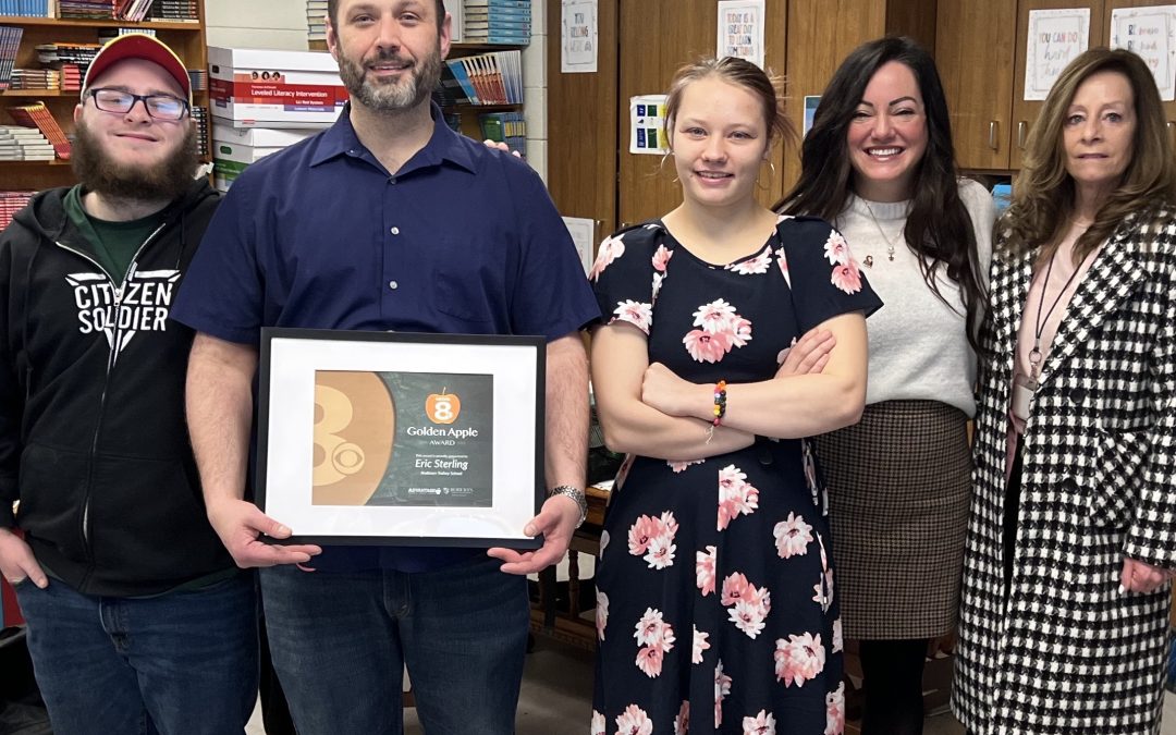 Hillside Teacher Honored with WROC-TV’s Golden Apple Award